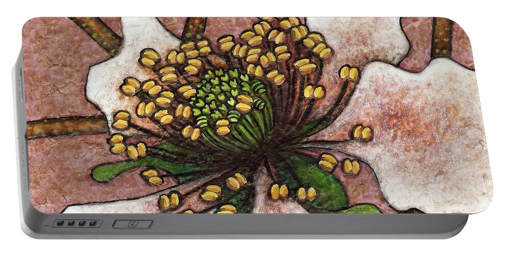 Garden Portable Battery Charger featuring the painting Garden Room 43 by Amy E Fraser