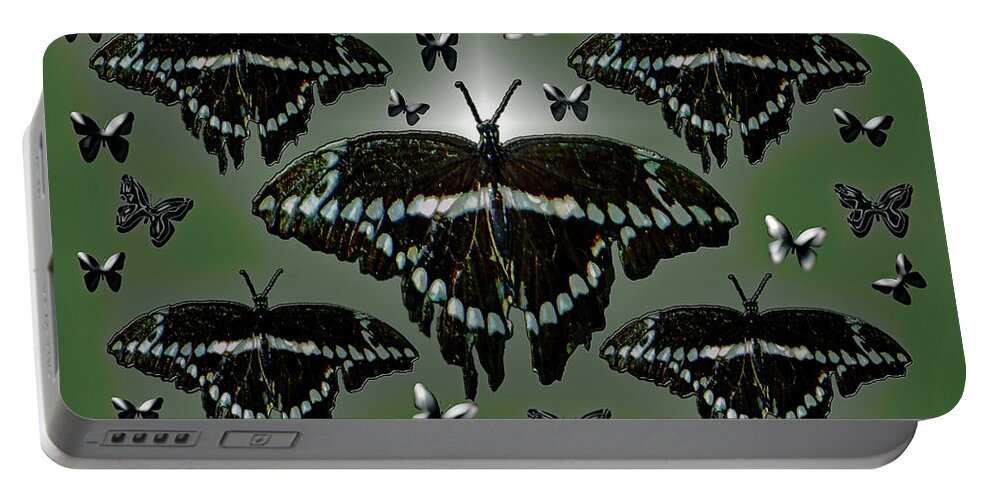 Giant Swallowtail Portable Battery Charger featuring the photograph Giant Swallowtail Butterflies by Rockin Docks Deluxephotos
