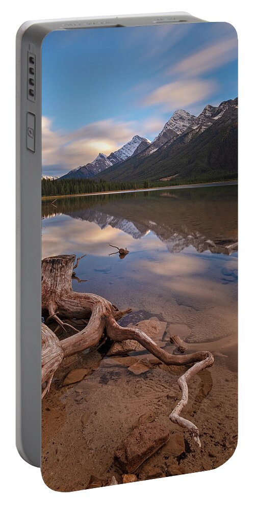 Canada Portable Battery Charger featuring the photograph Goat Pond by Catherine Reading