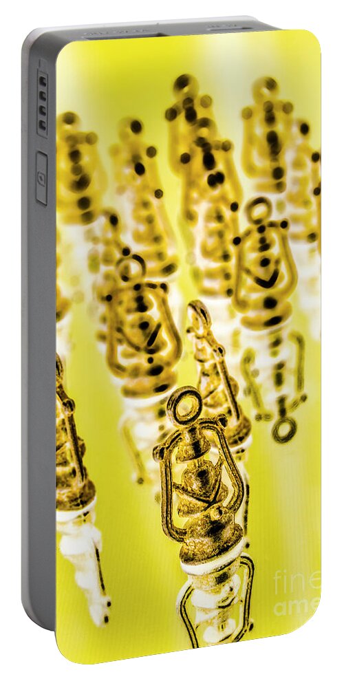Yellow Portable Battery Charger featuring the photograph Golden years by Jorgo Photography