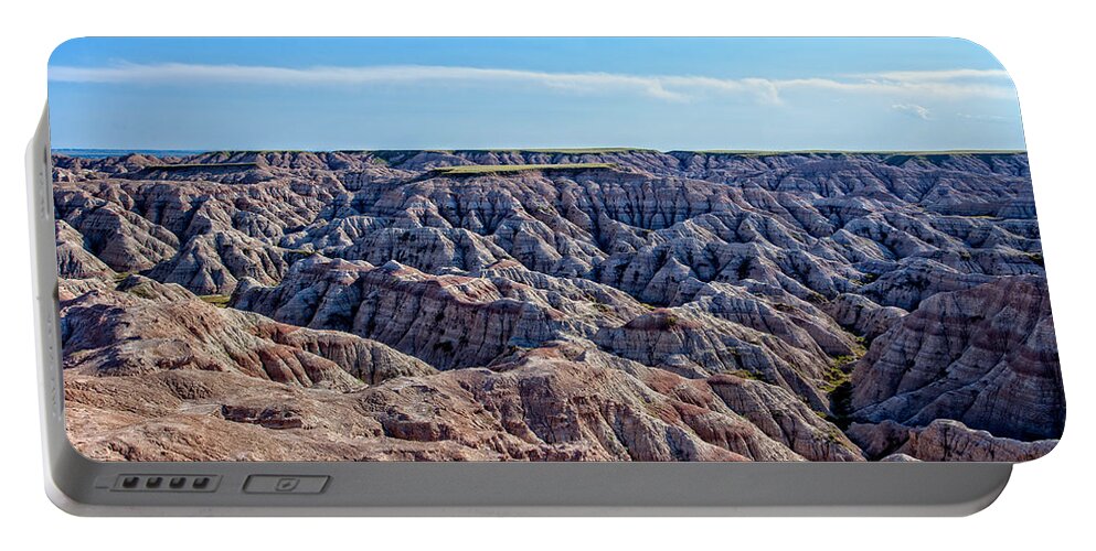 Golf Portable Battery Charger featuring the photograph Golfing Badlands by Chris Spencer