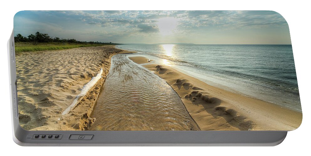 Good Harbor Portable Battery Charger featuring the photograph Good Harbor Beach by Twenty Two North Photography