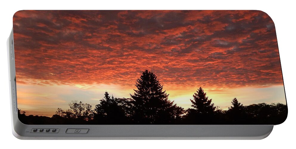 Sunrise Portable Battery Charger featuring the digital art Good Morning by Phil Perkins