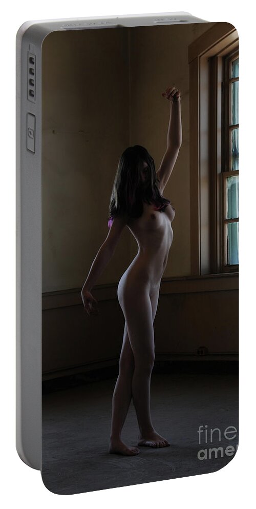 Nude Portable Battery Charger featuring the photograph Graceful Movement by Robert WK Clark