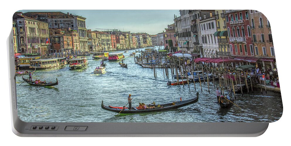 Venice Portable Battery Charger featuring the photograph Grand Canal by Wade Aiken