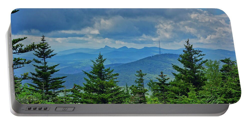 Grandmother Mountain Portable Battery Charger featuring the photograph Grandmother Mountain by Meta Gatschenberger