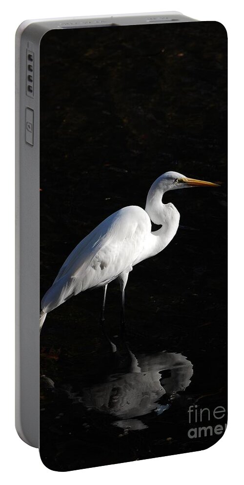 Egrit Portable Battery Charger featuring the photograph Great White Egrit by Robert Meanor