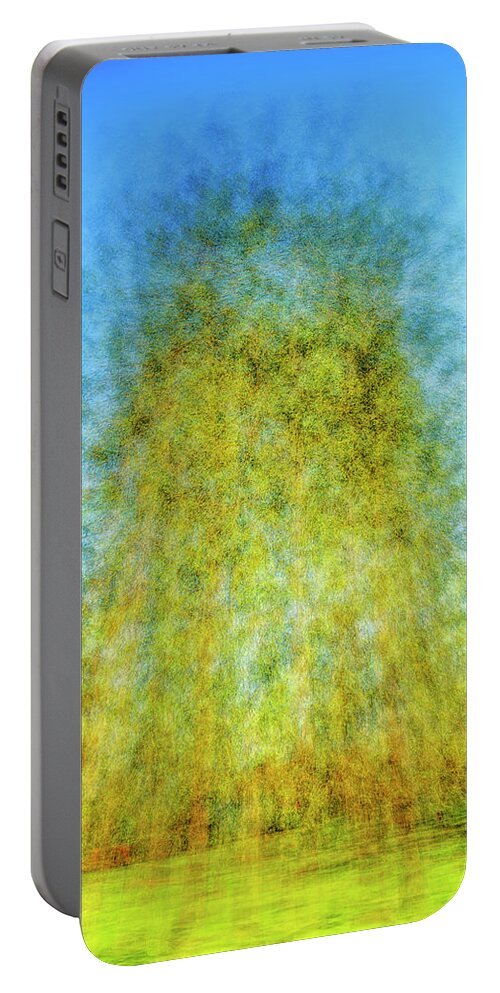 Tree Portable Battery Charger featuring the photograph Green Towers by Joseph S Giacalone