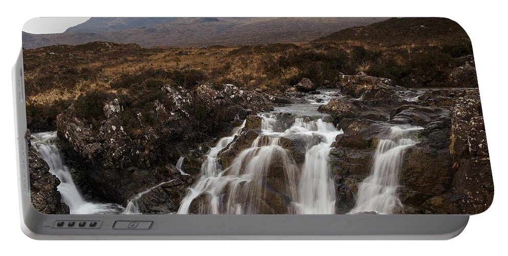 Sligachan Portable Battery Charger featuring the photograph Grey Skies over the Cuillin by Stephen Taylor