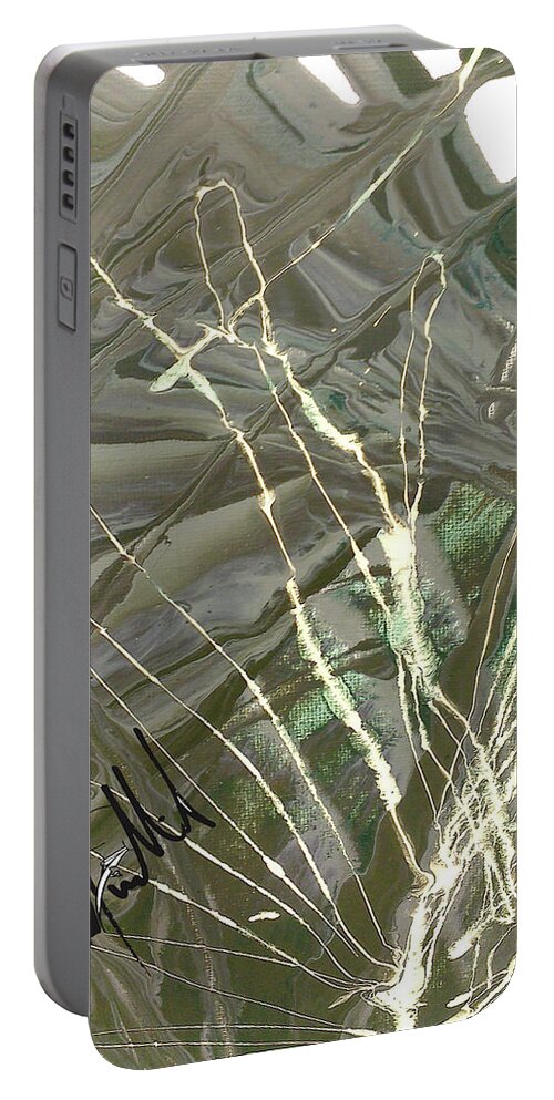  Portable Battery Charger featuring the digital art Grip by Jimmy Williams