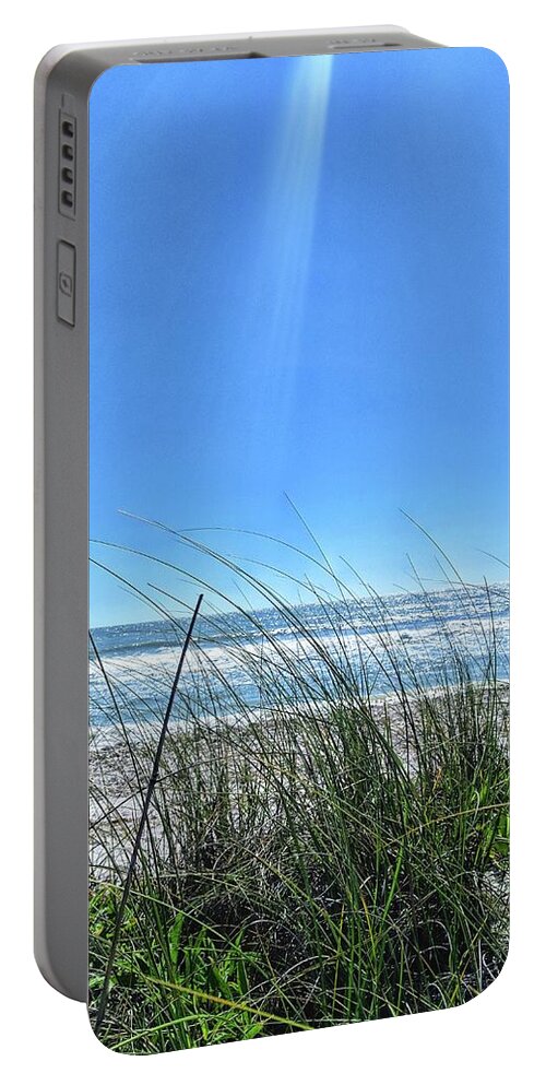 Beach Portable Battery Charger featuring the photograph Gulf Breeze by Portia Olaughlin