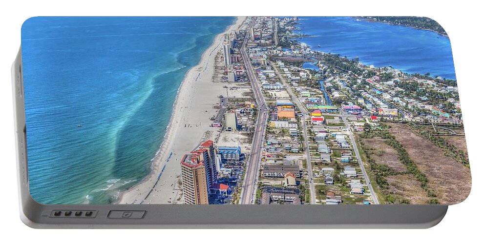 Gulf Shores Portable Battery Charger featuring the photograph Gulf Shores 7124 by Gulf Coast Aerials -