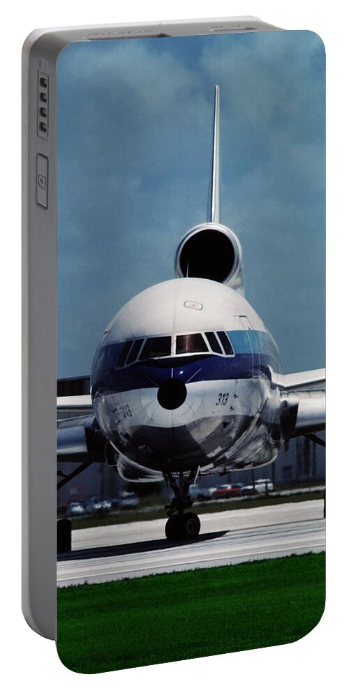 Eastern Airlines Portable Battery Charger featuring the photograph Head-on Eastern Airlines L-1011 by Erik Simonsen