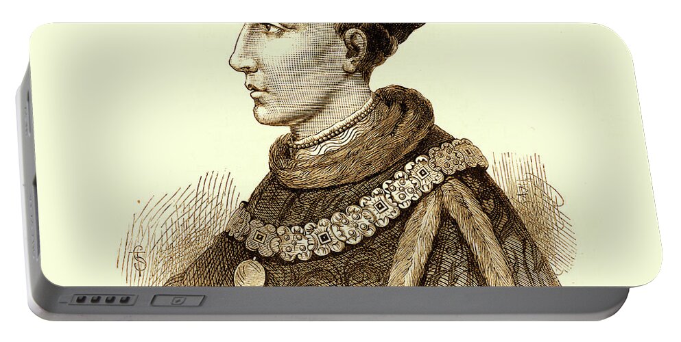 14th Century Portable Battery Charger featuring the painting Henry V Of England by English School