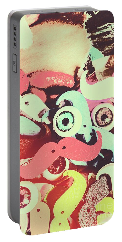 Toy Portable Battery Charger featuring the photograph Hipster trickster by Jorgo Photography