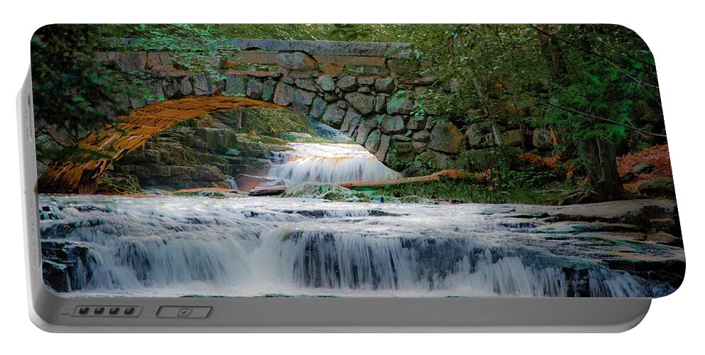 Bridge Portable Battery Charger featuring the photograph Hobbittland Summer by Jeff Cooper