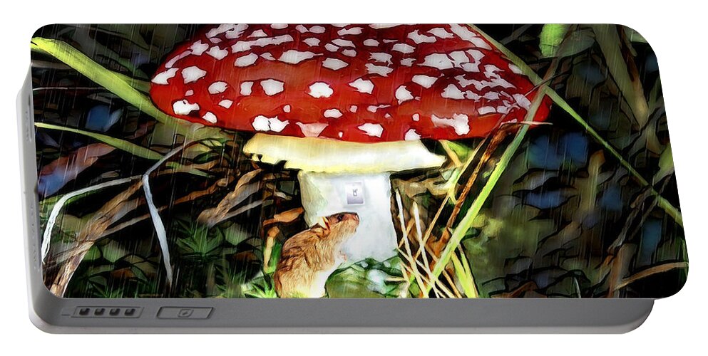 Mice Portable Battery Charger featuring the digital art Home Sweet Home by Pennie McCracken