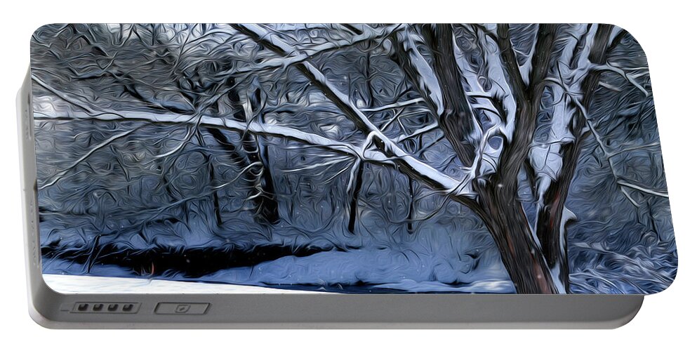 Tree Portable Battery Charger featuring the digital art Hope of a Tree Painting by Sandra J's