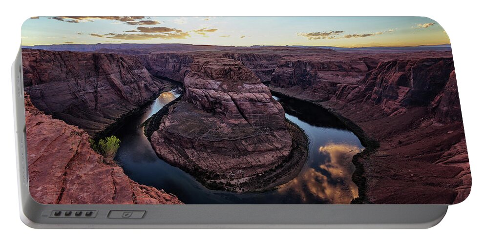 River Portable Battery Charger featuring the photograph Horseshoe Bend 3 by Hans Partes