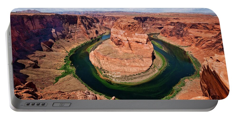 Arid Climate Portable Battery Charger featuring the photograph Horseshoe Bend on the Colorado River by Jeff Goulden