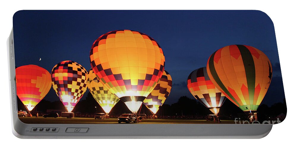 Findlay Portable Battery Charger featuring the photograph Hot Air Balloons in Findlay 6235 by Jack Schultz