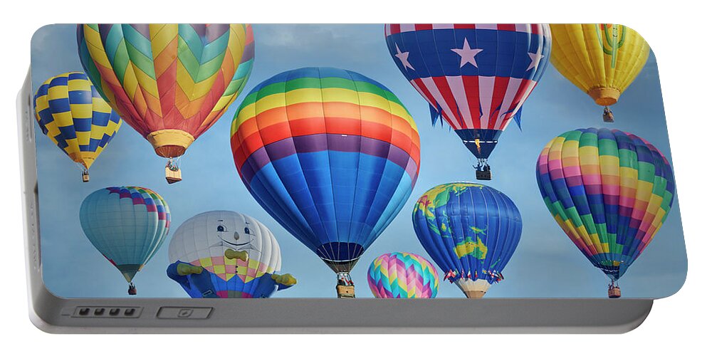 Hot Air Balloons Portable Battery Charger featuring the photograph Hot Air Balloons by Paul Freidlund