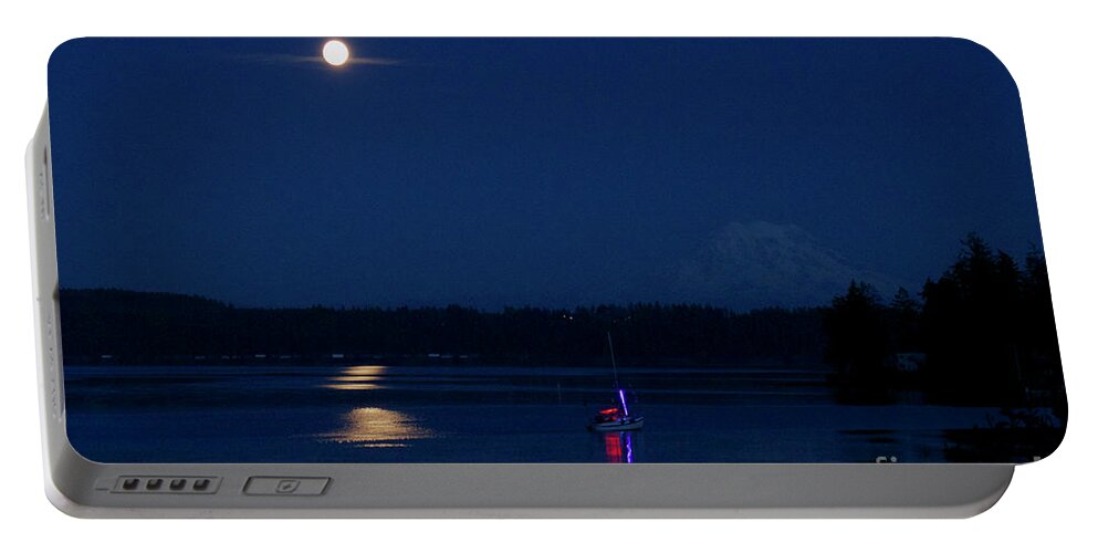 Photography Portable Battery Charger featuring the photograph Hunter's Moon by Sean Griffin