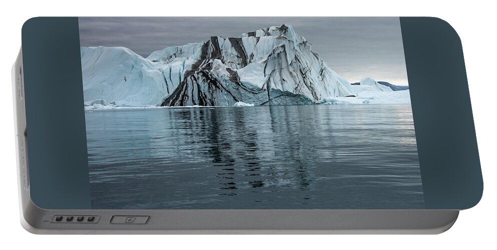 Adventure Canada Portable Battery Charger featuring the photograph Iceberg #2 by Minnie Gallman