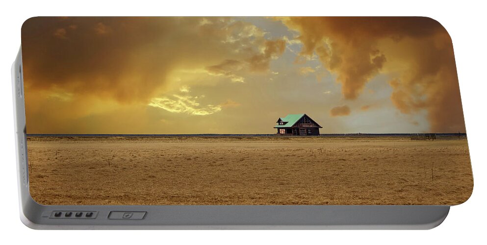 Landscape Portable Battery Charger featuring the photograph Iceland Countryside by Kathryn McBride
