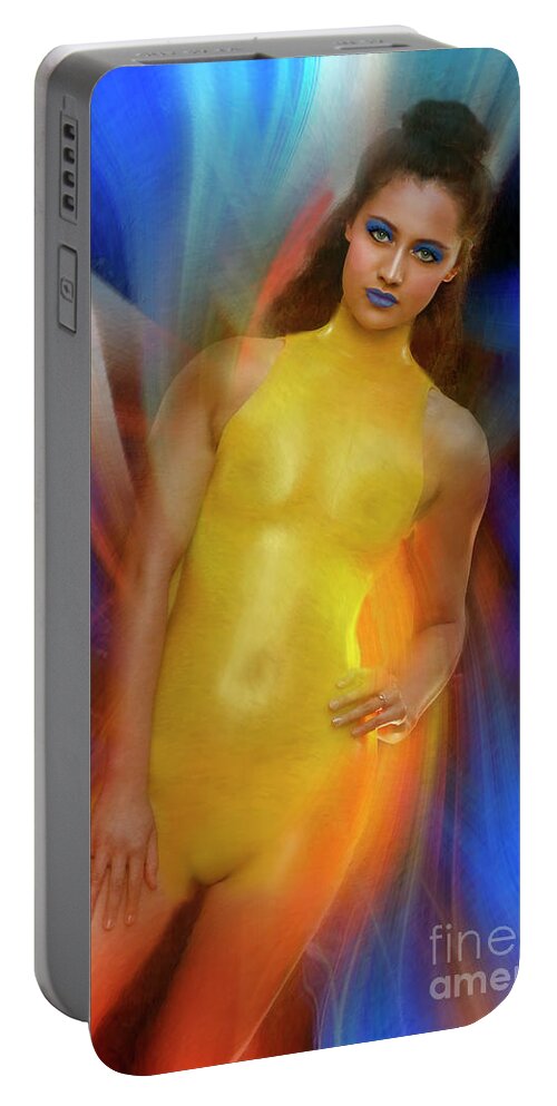  Portable Battery Charger featuring the photograph I'm Yellow And Blue For You by Blake Richards