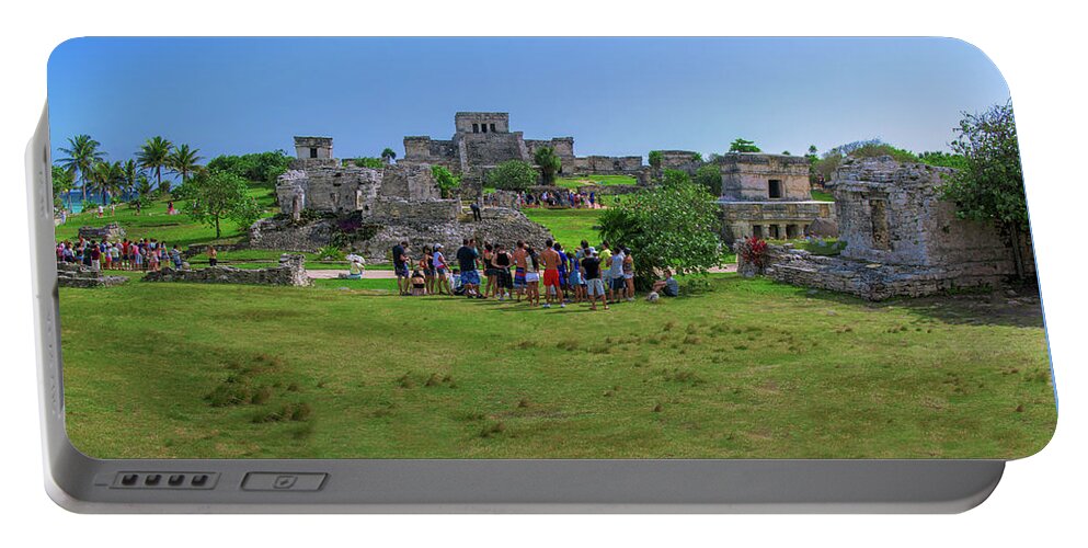 Mexico Portable Battery Charger featuring the photograph In the footsteps of the Maya by Sun Travels