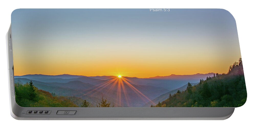 In The Morning You Hear My Voice Portable Battery Charger featuring the photograph In the morning you hear my voice by Douglas Wielfaert