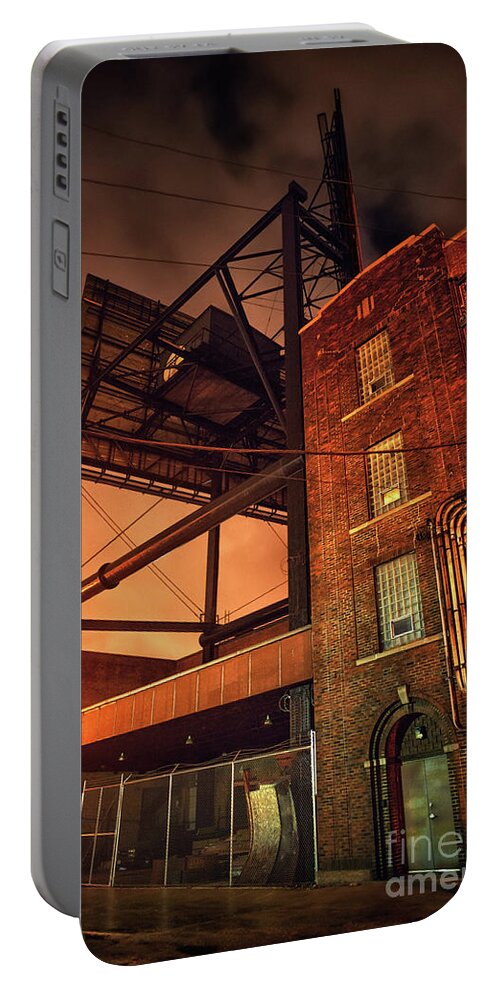 Alley Portable Battery Charger featuring the photograph Industrial Sky by Bruno Passigatti