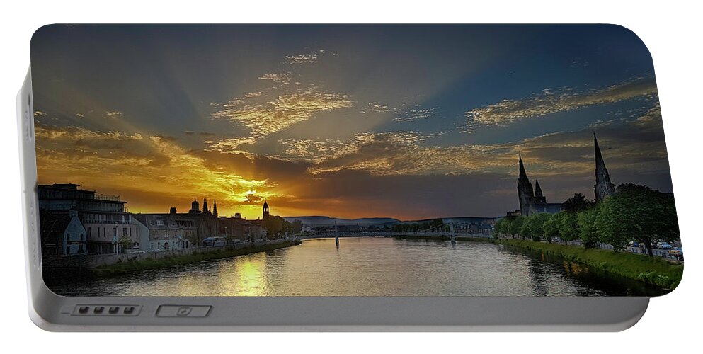 Inverness Portable Battery Charger featuring the photograph Inverness Sunset by Joe MacRae