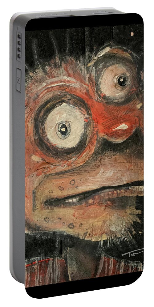 Man Portable Battery Charger featuring the painting Irwin by Tim Nyberg