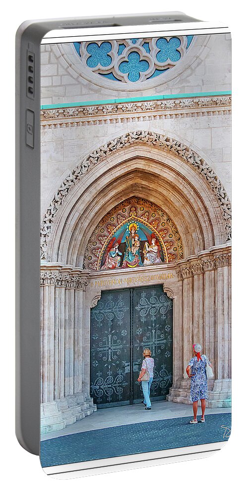 Church Portable Battery Charger featuring the photograph Is It Open? by Peggy Dietz