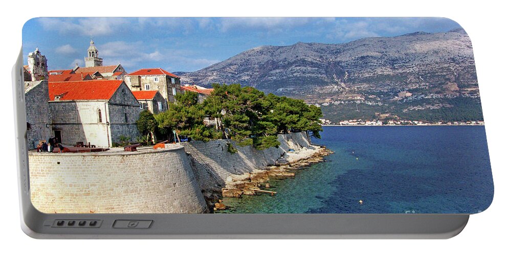 Island Portable Battery Charger featuring the photograph Island Korcula by Jasna Dragun