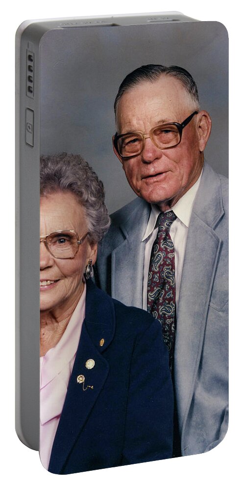 Golden Brown Nelson Portable Battery Charger featuring the photograph Jack and Golden by Jeff Phillippi