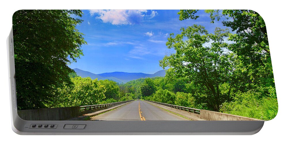 James River Bridge Portable Battery Charger featuring the photograph James River Bridge, Blue Ridge Parkway, Va. by The James Roney Collection