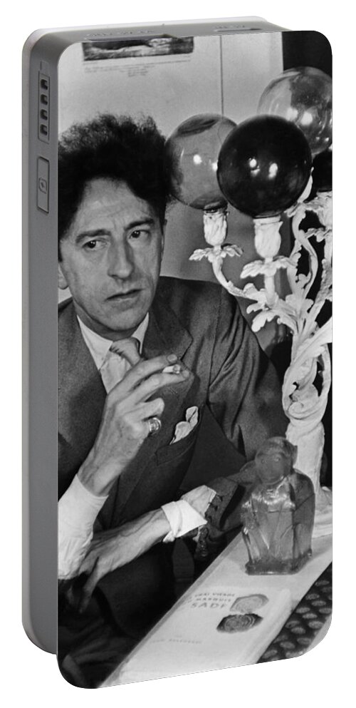 Artist Portable Battery Charger featuring the photograph Jean Cocteau by Gisele Freund