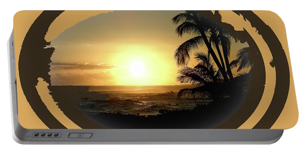 Hawaii Portable Battery Charger featuring the photograph Justa Hawaii Sunset by Diane Lindon Coy