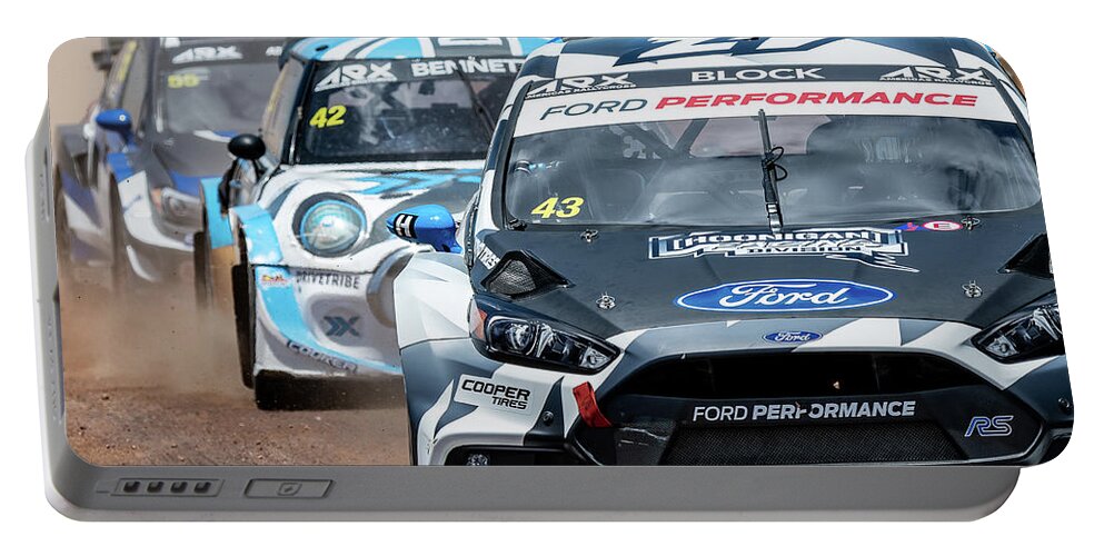 Arx Portable Battery Charger featuring the photograph Ken Block at CoTA by Dave Wilson