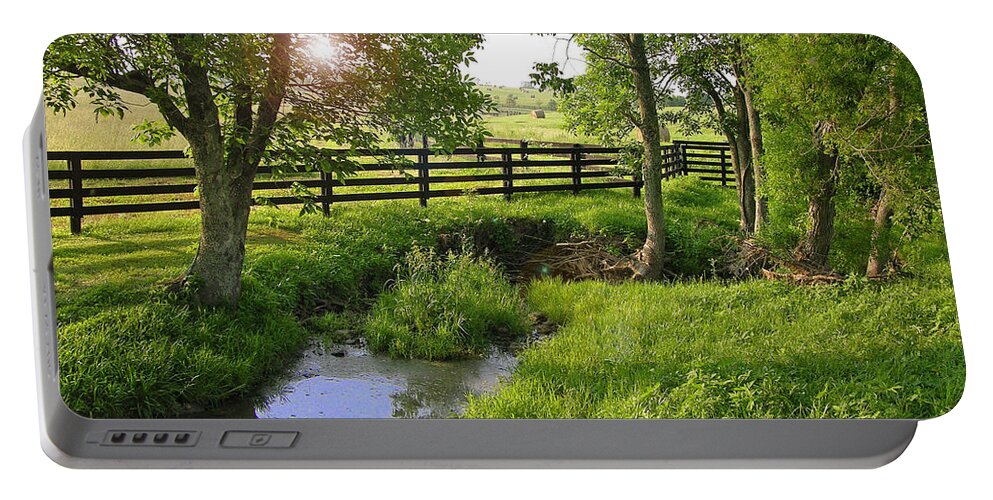 Kentucky Portable Battery Charger featuring the photograph Kentucky Morning by Randall Dill