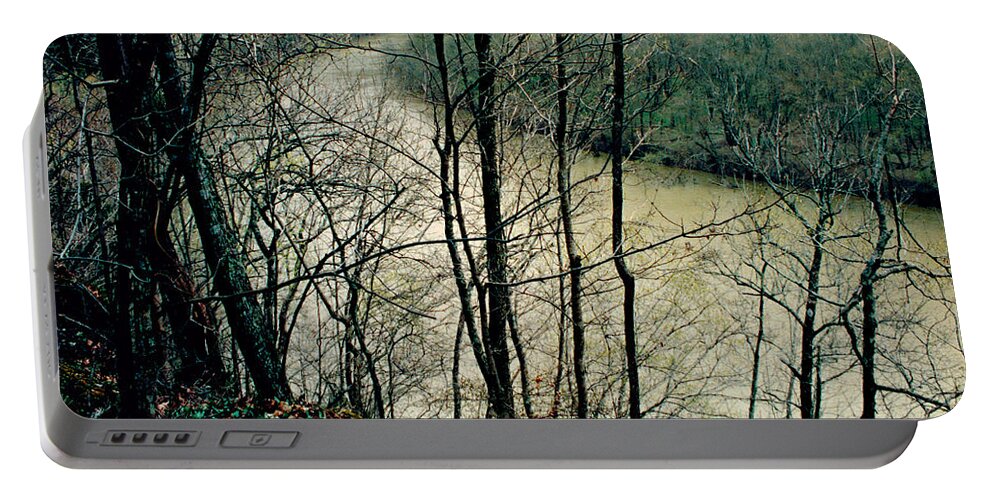 Kentucky River Portable Battery Charger featuring the photograph Kentucky River at Raven Run by Mike McBrayer