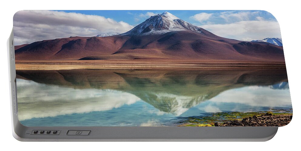 Altiplano Portable Battery Charger featuring the photograph Laguna Blanco - 2 by Alex Mironyuk