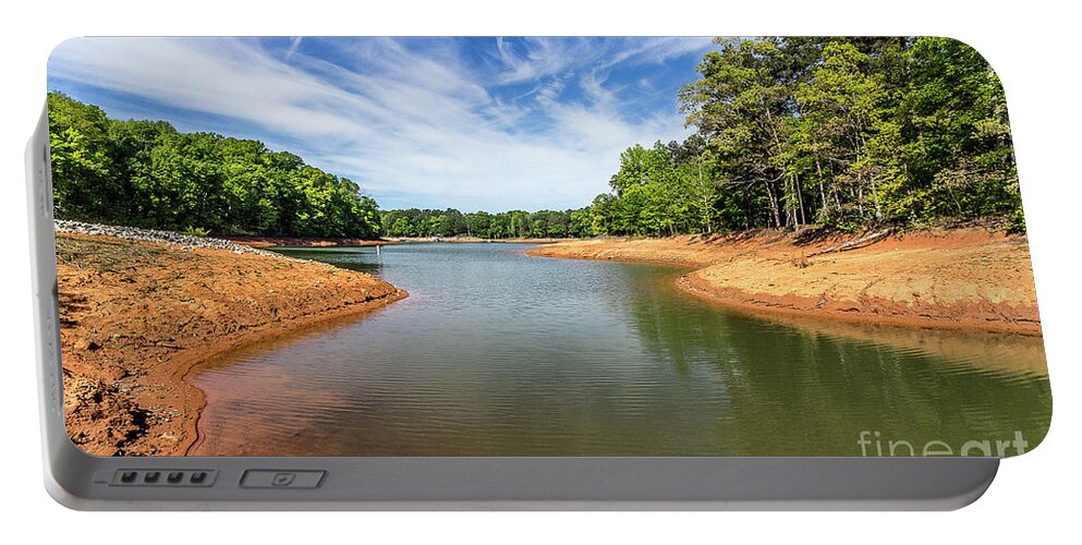 Lake-hartwell Portable Battery Charger featuring the photograph Drought-stricken Lake Hartwell #2 by Bernd Laeschke