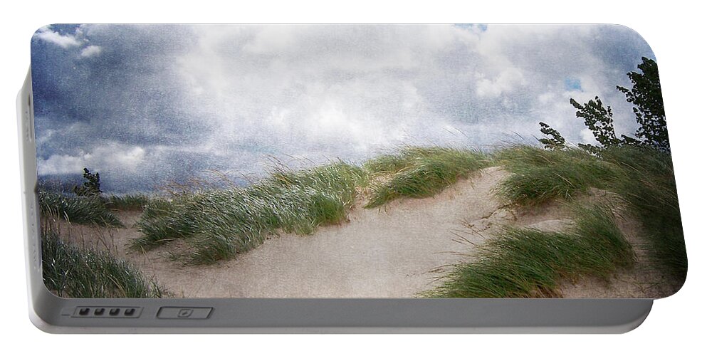 Holland Portable Battery Charger featuring the photograph Lake Michigan Sand Dunes by Phil Perkins