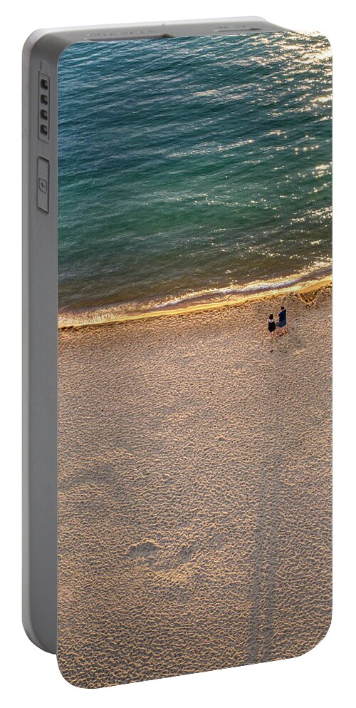 Lake Tahoe Portable Battery Charger featuring the photograph Lakeside Beach Lake Tahoe Califnoria by Anthony Giammarino