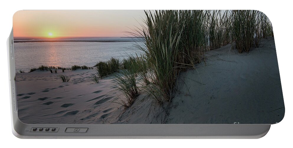 Natural Environment Portable Battery Charger featuring the photograph Last Sunlight For Today by Hannes Cmarits