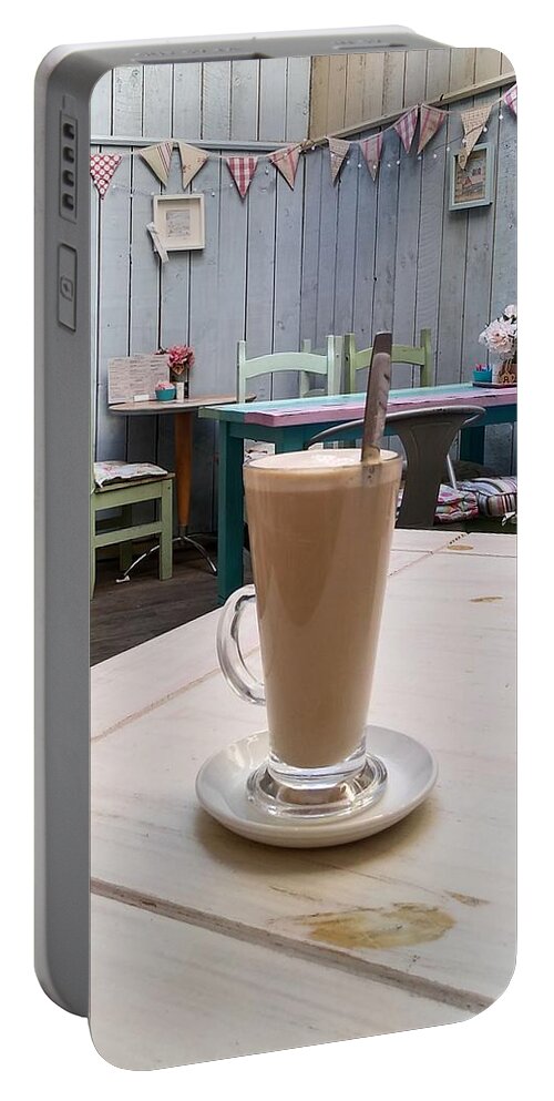 Latte Time Portable Battery Charger featuring the photograph Latte Time by Lachlan Main